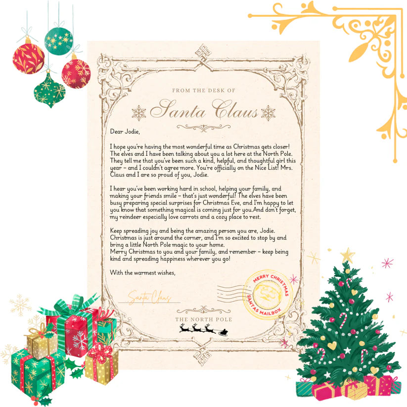 Digital - Canva Editable Letter From Santa – Instant Digital Download